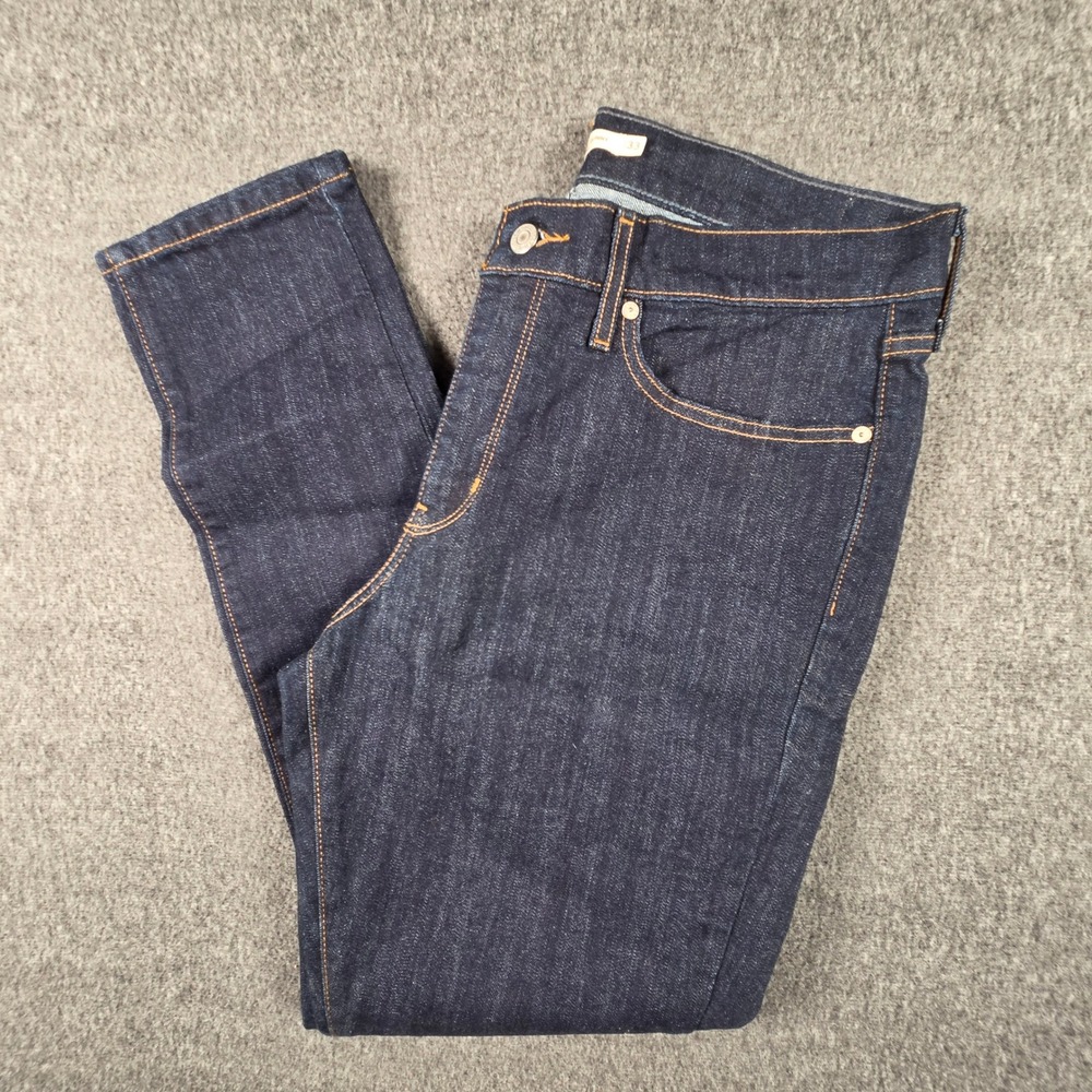 Levis 311 Jeans Size 33 Dark Indigo Blue Denim Slim Fit Shaping Skinny Modern